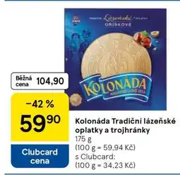 Tesco Kolonáda Tradiční lázeňské oplatky a trojhránky nabídka