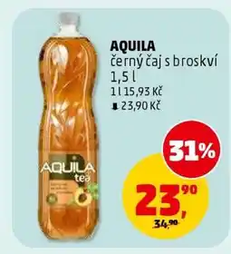 Penny Market AQUILA černý čaj s broskví 1,5 l nabídka