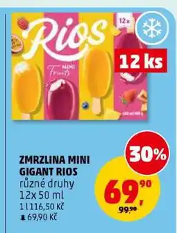 Penny Market Zmrzlina Mini Gigant Rios nabídka