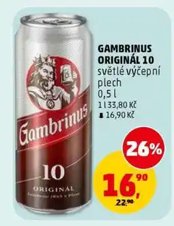 Penny Market Gambrinus Originál 10 nabídka