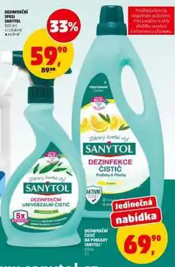Penny Market Sanytol Dezinfekční sprej nabídka