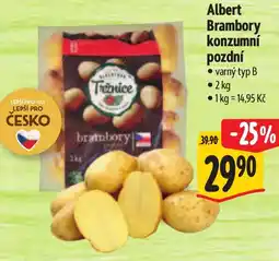 Albert Albert Brambory konzumní pozdní nabídka
