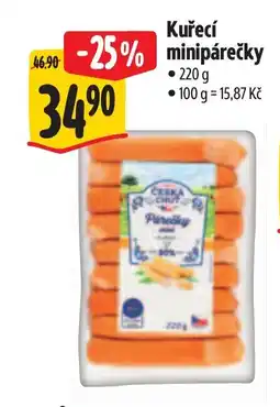 Albert Kuřecí minipárečky nabídka