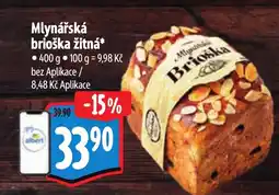 Albert Mlynářská brioška žitná nabídka