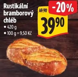 Albert Rustikální bramborový chléb nabídka