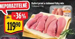 Albert Kuřecí prsní a stehenní řízky mix nabídka