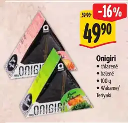 Albert Onigiri nabídka