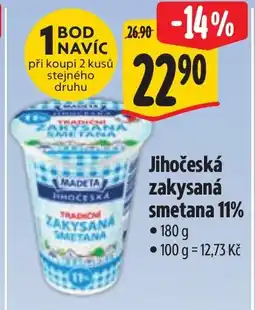 Albert Jihočeská zakysaná smetana 11% nabídka