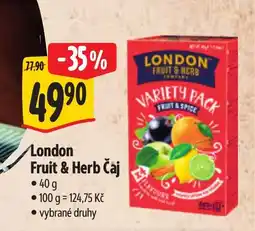 Albert London Fruit & Herb Čaj nabídka