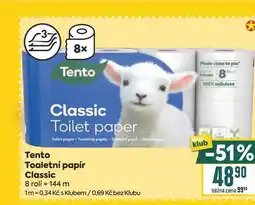 Billa Tento Toaletní papír Classic 8 rolí nabídka