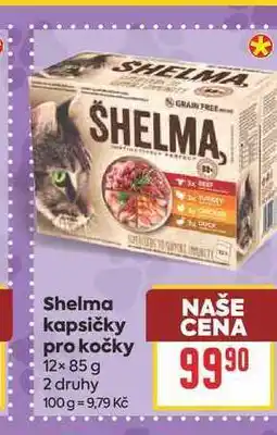 Billa Shelma kapsičky pro kočky 12× nabídka
