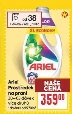 Billa Ariel Prostředek na praní 38-63 dávek nabídka