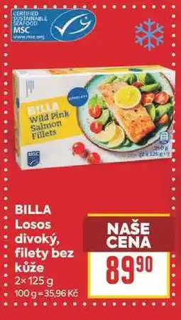 Billa BILLA Losos divoký, filety bez kůže nabídka