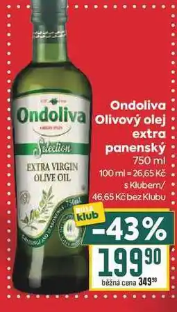 Billa Ondoliva olivový olej Selecion extra panenský nabídka