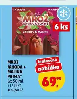 Penny Market MROŽ JAHODA + MALINA PRIMA, 6x 50 ml nabídka