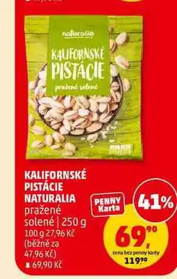 Penny Market KALIFORNSKÉ PISTÁCIE NATURALIA pražené solené nabídka