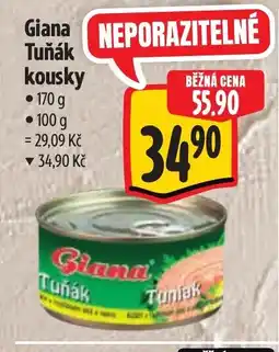 Albert Giana Tuňák kousky nabídka