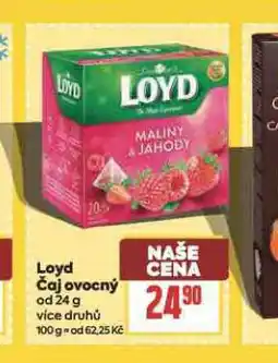 Billa Loyd ovocný čaj nabídka