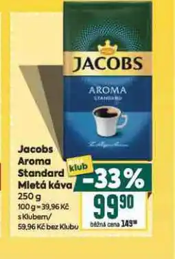 Billa Jacobs aroma standard mletá káva nabídka