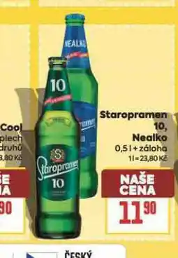 Billa Pivo staropramen nealko nabídka
