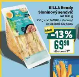 Billa Billa ready slaninový sendvič nabídka