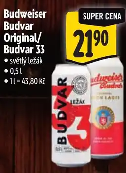 Albert Budweiser Budvar Original/ Budvar 33 nabídka
