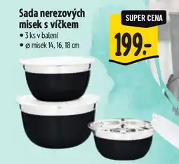 Albert Sada nerezových misek s víčkem nabídka