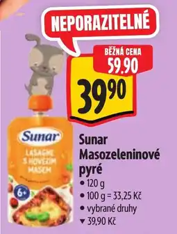 Albert Sunar Masozeleninové pyré nabídka