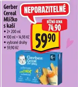 Albert Gerber Cereal Mlíčko s kaší nabídka