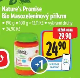 Albert Nature's Promise Bio Masozeleninový příkrm nabídka