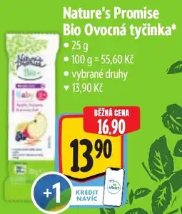 Albert Nature's Promise Bio Ovocná tyčinka nabídka