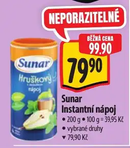 Albert Sunar Instantní nápoj nabídka