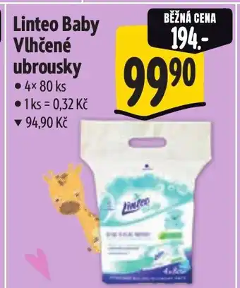 Albert Linteo Baby Vlhčené ubrousky nabídka