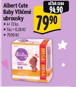 Albert Albert Cute Baby Vlhčené ubrousky nabídka