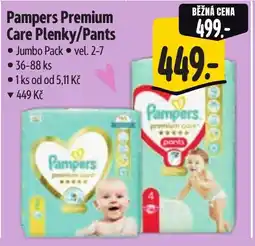 Albert Pampers Premium Care Plenky/Pants nabídka