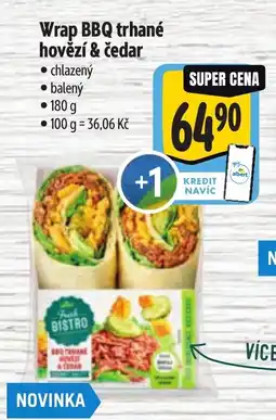 Albert Wrap BBQ trhané hovězí & čedar nabídka
