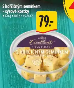 Albert S hořčičným semínkem - sýrové kostky nabídka