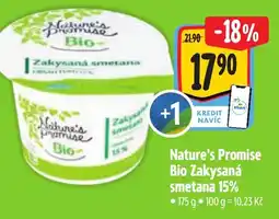 Albert Nature's Promise Bio Zakysaná smetana 15% nabídka