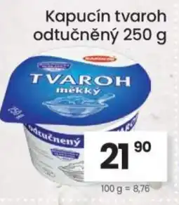 Kubík potraviny Kapucín tvaroh odtučněný nabídka