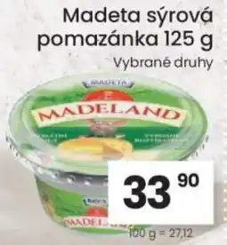 Kubík potraviny MADETA sýrová pomazánka nabídka