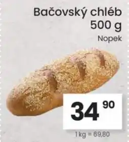Kubík potraviny Bačovský chléb nabídka