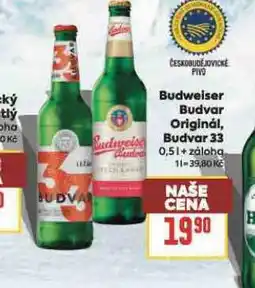 Billa Pivo budweiser budvar original nabídka