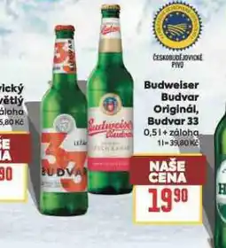 Billa Pivo budvar 33 nabídka