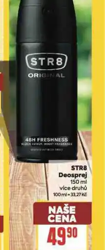 Billa Str8 deo sprej nabídka