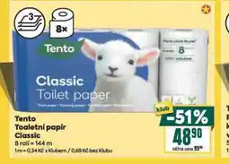 Billa Tento toaletní papír classic nabídka
