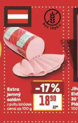 Billa Extra jemný salám nabídka