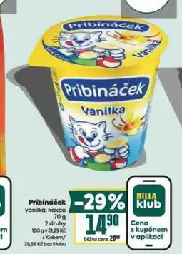 Billa Pribináček nabídka