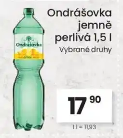 Kubík potraviny Ondrášovka jemně perlivá nabídka