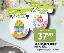 Hruška Velikonoční obtisk na vajíčka 12 ks, košilky nabídka