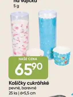 Hruška Košíčky cukrářské pevné, barevné 25 ks | 6×5,5 cm nabídka